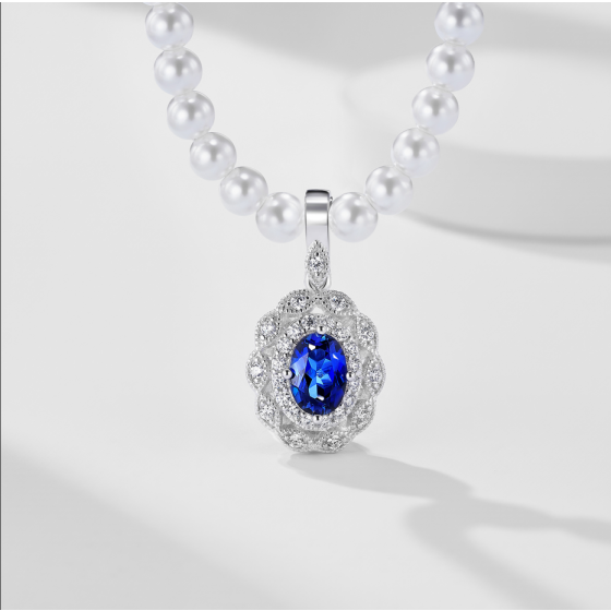 Sapphire Galaxy Necklace